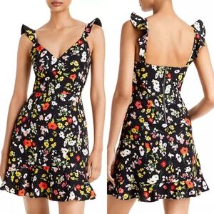 ☆Aidan by Aidan Mattox Floral Crepe Mini Dress☆